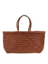 Dragon Diffusion Bamboo Triple Jump Large Shoulder Bag In Brown