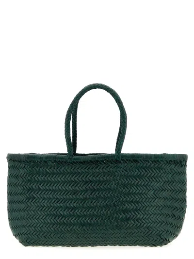 Dragon Diffusion Bamboo Triple Jump Large Shoulder Bag In Green
