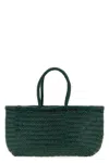 Dragon Diffusion Bamboo Triple Jump Large Shoulder Bag In Green