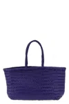Dragon Diffusion Large Bamboo Triple Jump Chevron-weave Shoulder Bag In Purple