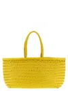 Dragon Diffusion Large Rectangular Shoulder Bag With Woven Texture In Yellow