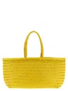 Dragon Diffusion Large Rectangular Shoulder Bag With Woven Texture In Yellow