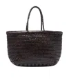 Dragon Diffusion Women Mini Bamboo Triple Jump Handbag In Brown