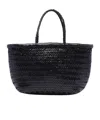 Dragon Diffusion Women Mini Triple Bamboo Jump Handbag In Black