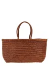Dragon Diffusion Large Bamboo Triple Jump Chevron-weave Shoulder Bag In Brown