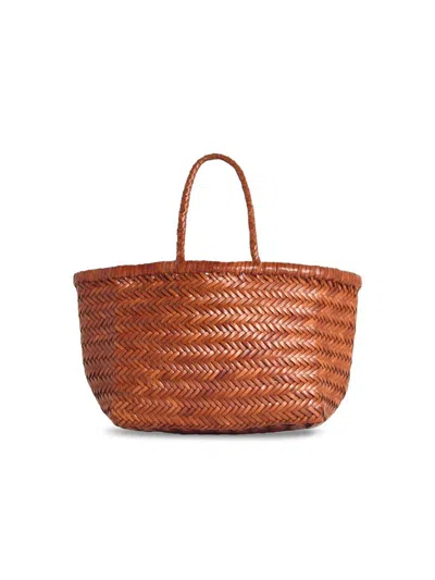 Dragon Diffusion 'bamboo Triple Jump' Small 'tan' Bag In Brown