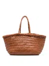 Dragon Diffusion Bamboo Triple Jump Small Tote Bag In Brown