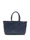 Dragon Diffusion Women Bamboo Triple Jump Small Handbag In Blue