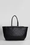 Dragon Diffusion Bamboo Triple Jump Tote In Black Leather In Black