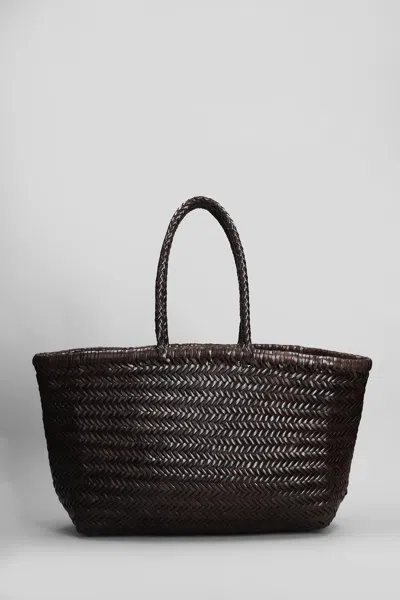 Dragon Diffusion Bamboo Triple Jump Tote In Brown Leather