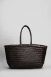 Dragon Diffusion Bamboo Triple Jump Tote In Brown Leather In Brown