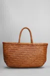 DRAGON DIFFUSION BAMBOO TRIPLE JUMP TOTE IN LEATHER COLOR LEATHER