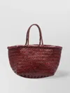 Dragon Diffusion Bamboo Triple Jump Woven Small Handbag
