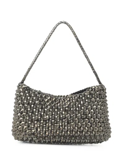 DRAGON DIFFUSION BASIL CACTUS WOVEN SHOULDER BAG
