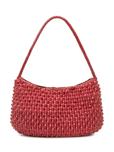Dragon Diffusion Basil Shoulder Tote Handbag In Poppy Red