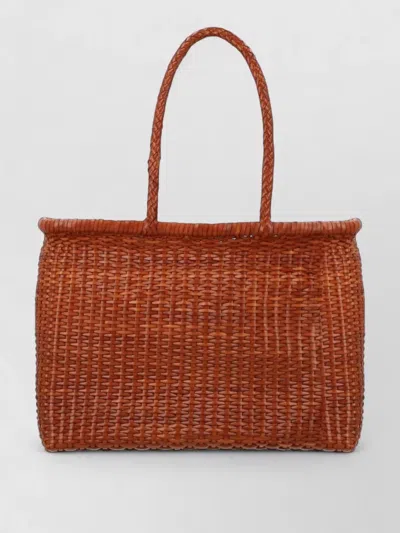 Dragon Diffusion Beach Bag Woven Design Dual Handles
