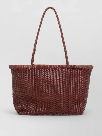Dragon Diffusion Beach Bag Woven Design Top Handles