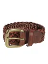 Dragon Diffusion Belt 5mm 10ply Square Buckle In Brown