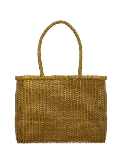 Dragon Diffusion Big B Weave Leather Shoulder Bag In Pink