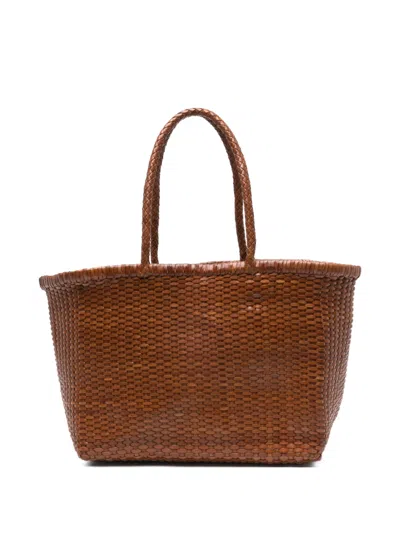 Dragon Diffusion Big B Weave Woven Tote Bag In Brown