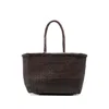 Dragon Diffusion B Weave Small Leather Shoulder Bag In Brown