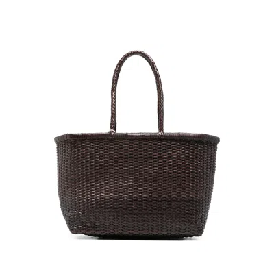 Dragon Diffusion Big B Weave Woven Tote Bag In Brown