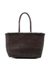 Dragon Diffusion B Weave Small Leather Shoulder Bag In White