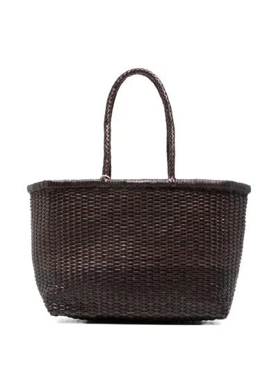 Dragon Diffusion Big B Weave Woven Tote Bag In White