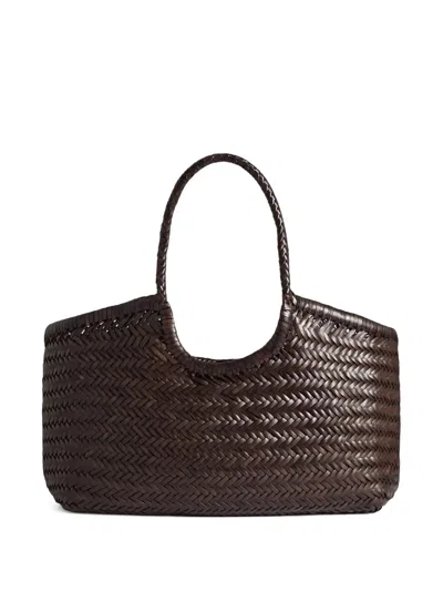 Dragon Diffusion Big Nantucket Handwoven Big Tote Bag In Brown