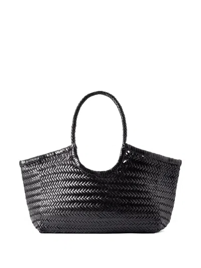 Dragon Diffusion Big Nantucket Handwoven Tote Bag In Black