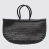 Dragon Diffusion Black Bamboo Triple Jump Small Tote In Black