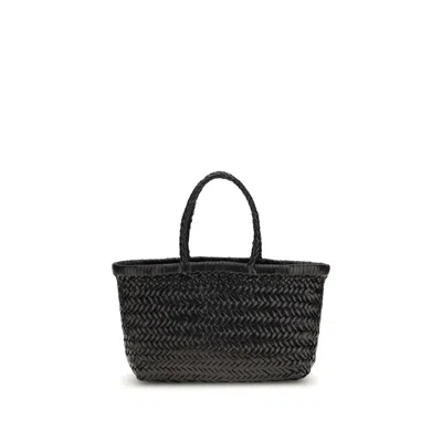 Dragon Diffusion Small Bamboo Triple Jump Tote Bag In Black