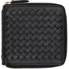 Dragon Diffusion ブラック インターレース スクエア ジップアラウンド ウォレット In Black