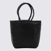 Dragon Diffusion Black Leather Grace Small Tote In Black