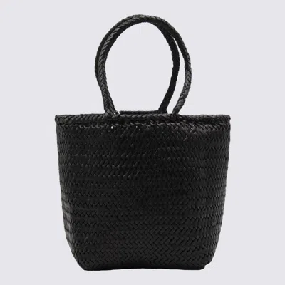 Dragon Diffusion Black Leather Grace Small Tote