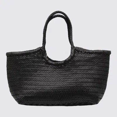 Dragon Diffusion Black Leather Nantucket Big Tote