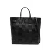 Dragon Diffusion Medium Pino Woven Top-handle Tote Bag In Black