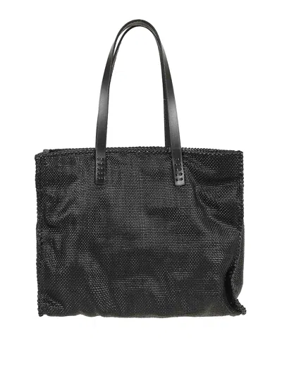 Dragon Diffusion Check Tote Stock Exchange In Black