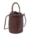 Dragon Diffusion Brown Mini Lina Bucket Bag In Brown