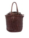 Dragon Diffusion Bruciato Large Lina Bucket Bag In Brown