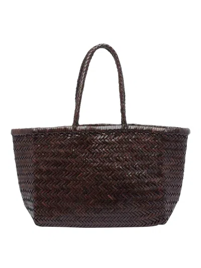 Dragon Diffusion Brown Big Bamboo Triple Jump Basket Bag