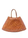 Dragon Diffusion Santa Croce Small Bag In Brown