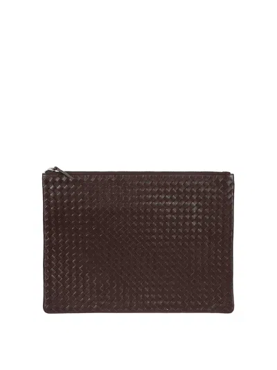 Dragon Diffusion A4 Pochette X Stitch 36x27x05 Cm In Brown