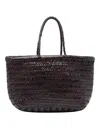 Dragon Diffusion Women Mini Bamboo Triple Jump Handbag In Brown