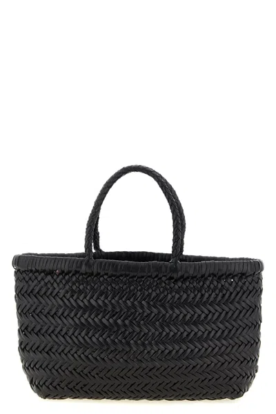 Dragon Diffusion Borsa A Mano ' Flat Gora' Mini In Black