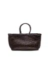 Dragon Diffusion Handwoven Buffalo Calf Leather Tote With Intricate Weave