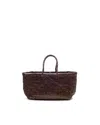 Dragon Diffusion Triple Jump Small Leather Basket Bag In Dkbro
