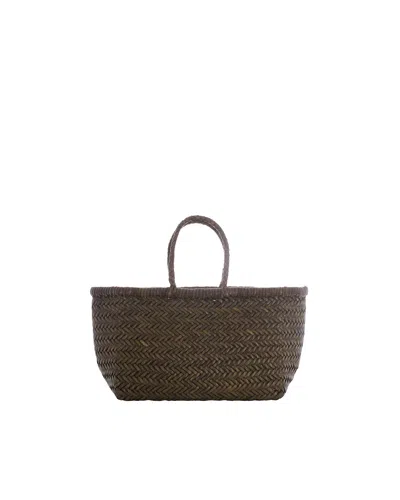 Dragon Diffusion Borsa A Mano Triple Jump Small Kaki In Brown