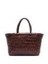Dragon Diffusion Mini Flat Gora Tote Bag In Bruciato