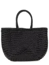 Dragon Diffusion Mini Leather Basket Shoulder Bag In Blue